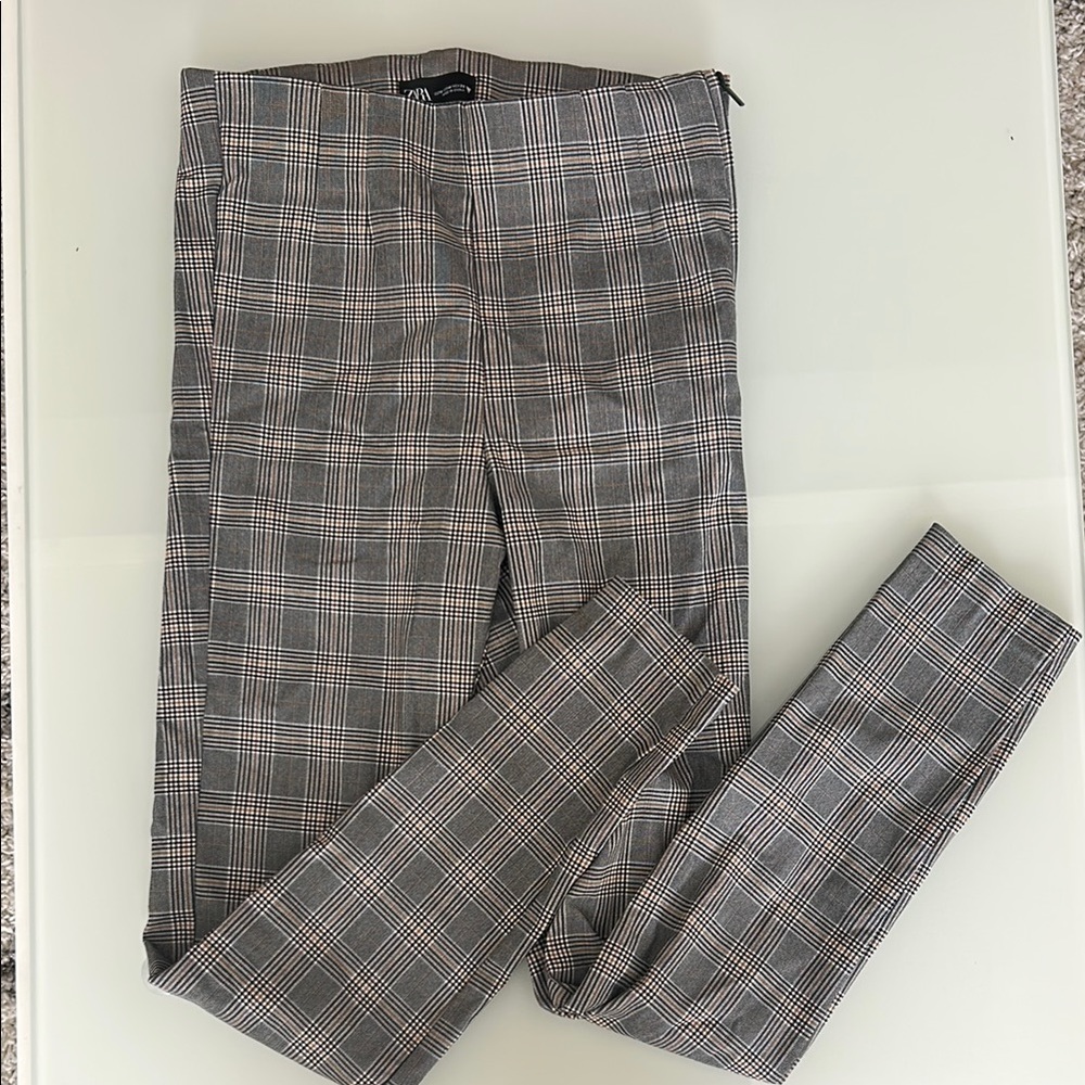Plaid Checkered Pants Zara